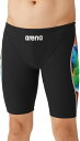 【メール便OK】2024FW ARENA(アリーナ) AS4FWM22M メンズ 競泳トレーニング水着 スイムスパッツ ハーフレッグ 水泳 練習用