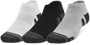 UNDER ARMOUR(アンダーアーマー) 1379504 UAパフォーマンステック ローカット ソックス 3足セット 靴下 スポーツ