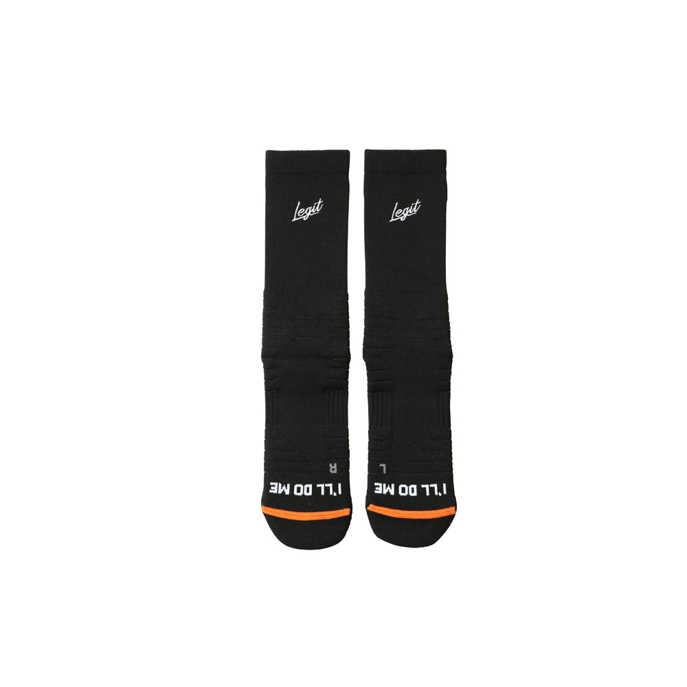 【メール便OK】レジット LEGIT GENUINE MID SOCKS ユニセックス ジュニア バスケットボール ソックス LE-SO-06