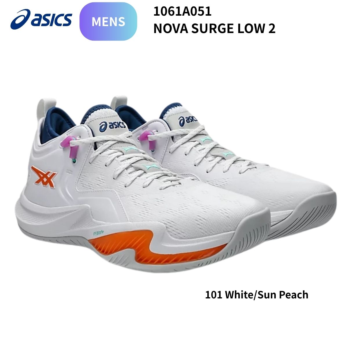 ASICS - アシックス ASICS シューズ 靴 NOVA SURGE LOW 2 メンズ バスケットボール ローカット 1061A051