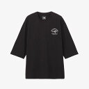 【メール便OK】THE NORTH FACE(ザ・ノース・フェイス) NT32537 クォータースリーブワンポイントロゴティー 七分丈 Tシャツ カジュアル シンプル