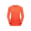 MAMMUT(マムート) 1016-01040 QD ロゴ プリント ロングスリーブ Tシャツ アジアンフィット シンプル 長袖 速乾