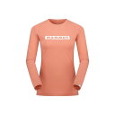 MAMMUT(マムート) 1016-01040 QD ロゴ プリント ロングスリーブ Tシャツ アジアンフィット シンプル 長袖 速乾