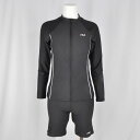FILA(フィラ) 313285 スイムウェア 水着 フィットネス ジップ 上下セット 長袖 トレーニング シンプル