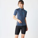 FILA(フィラ) 315602 スイムウェア 水着 上下セット フィットネス 半袖 ジップ レディース トレーニング