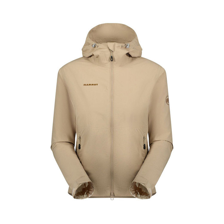 ハイキング ウィンドブレーカー フーデッド ジャケット アジアンフィット レディース 登山 MAMMUT(マム..