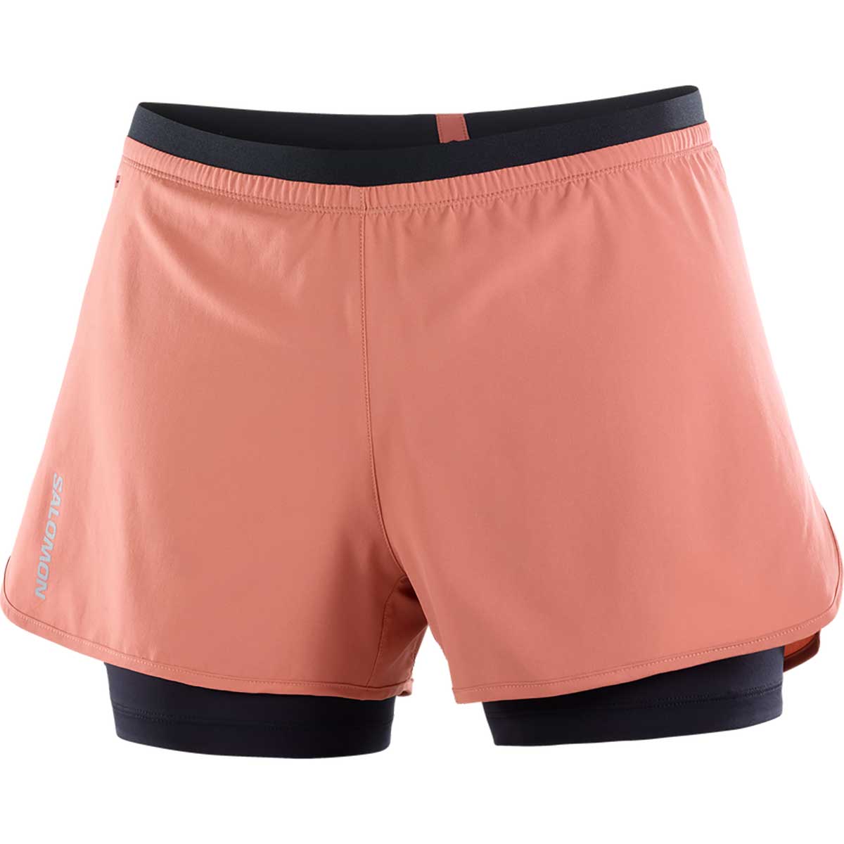 【メール便OK】SALOMON(サロモン) LC2203200 CROSS 2IN1 SHORT レディース ランニングショーツ ランニングパンツ