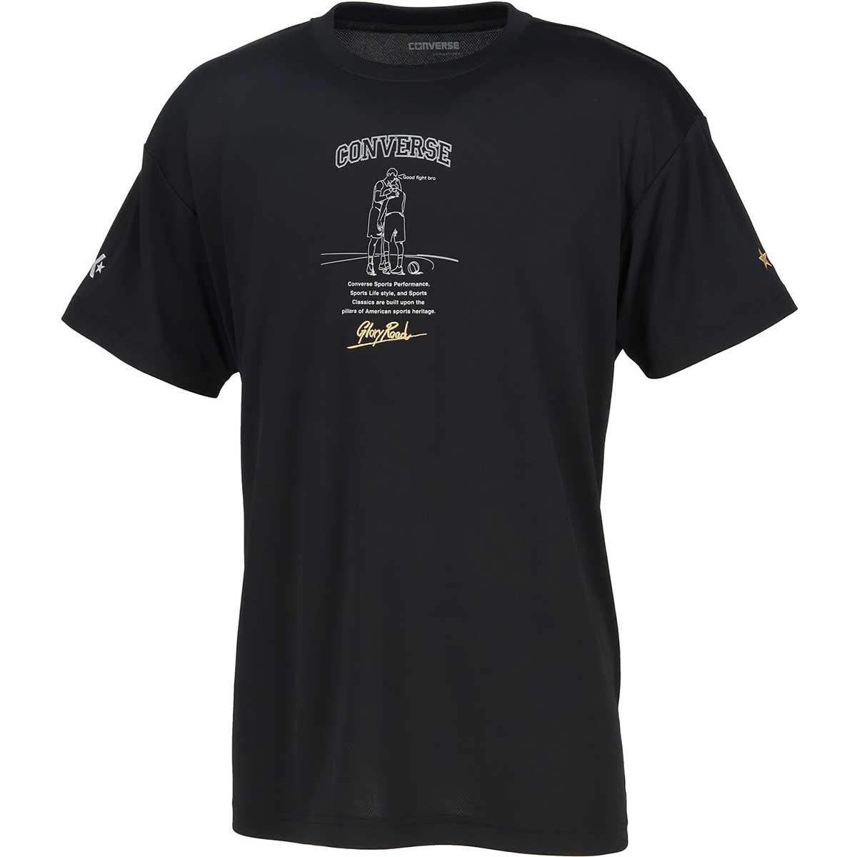Rakuten - 【メール便OK】コンバース CONVERSE ユニセックス バスケットボールTシャツ ゴールドシリーズTシャツ CBG251354