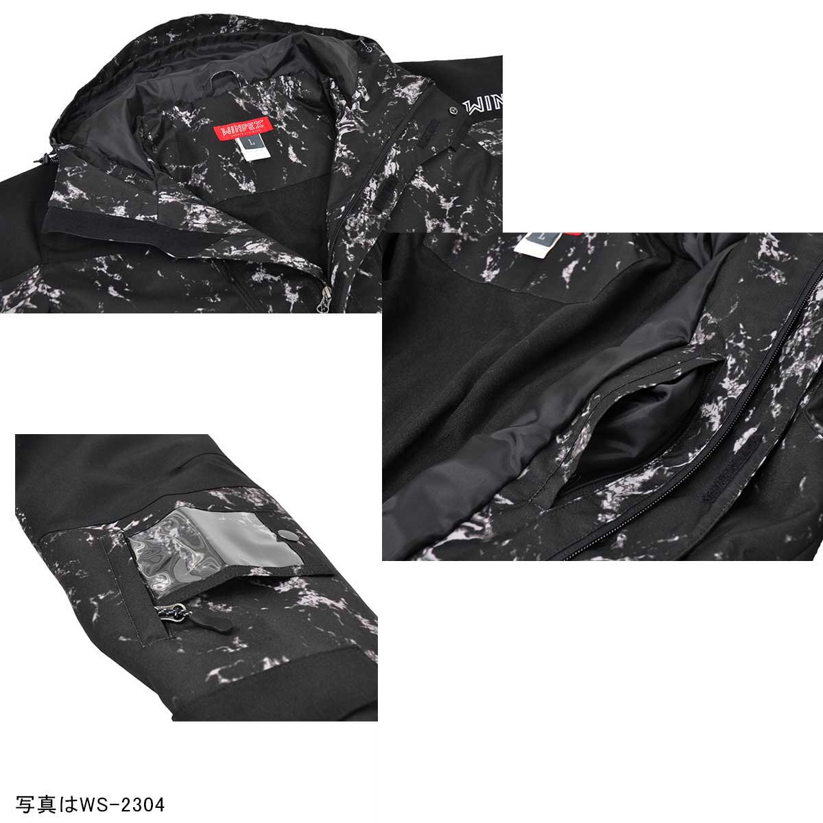 ウィンデックスWINDEX メンズ レディース ユニセックス スノーウェア スキーウェア 上下セット WS-5801 2