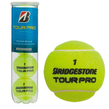 BRIDGESTONE(ブリヂストン) TOUR PRO テニスボール 4イエローボール PRESSURE PACKED 4個入 BBATP4