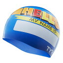 【メール便OK】TYR(ティア) LCSJRHLO HELLO MY NAME IS JUNIOR SWIM CAP スイムキャップ シリコン