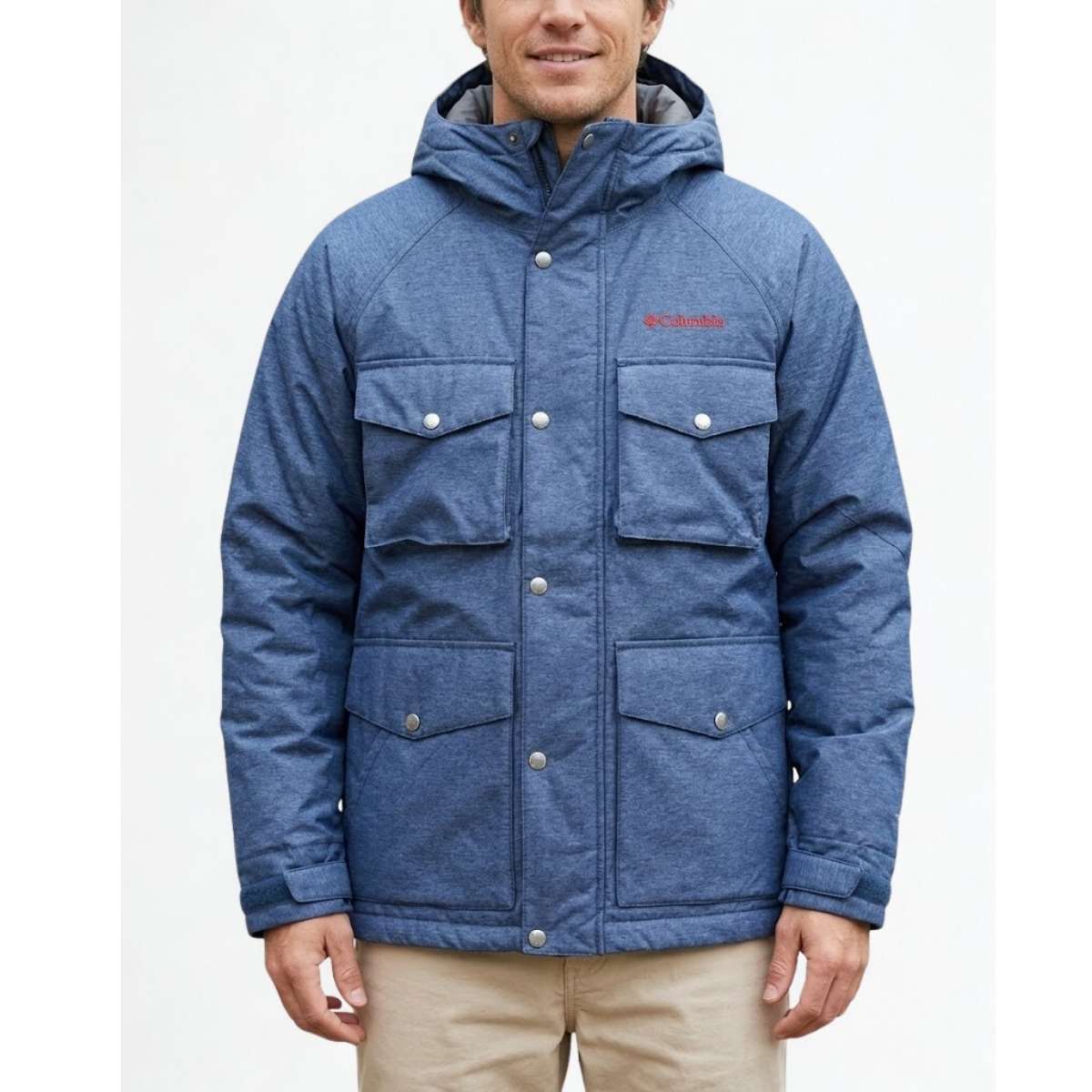 コロンビア Columbia メンズ ビッグリブストレートジャケット ドクターデニム 中綿...
