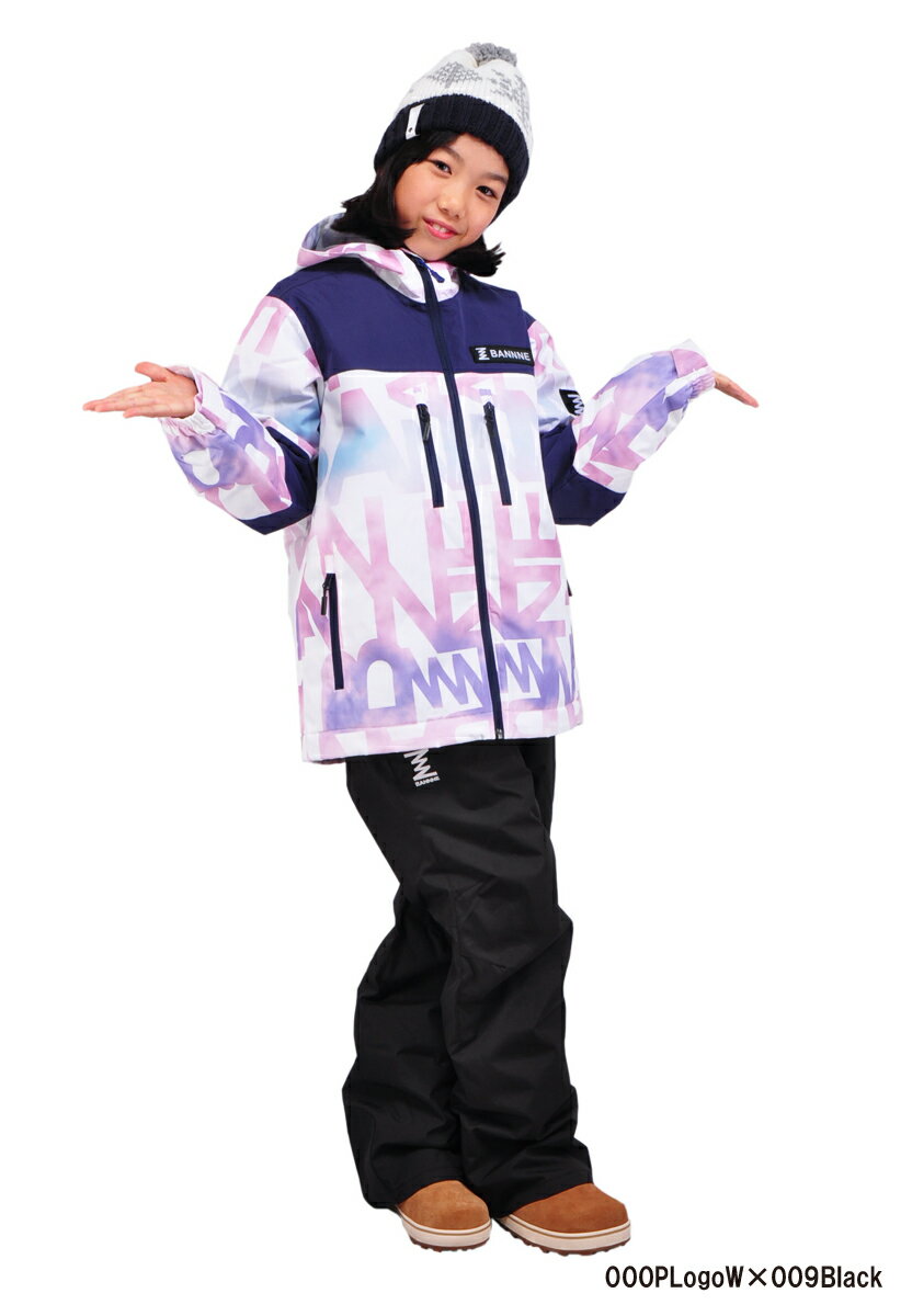 BANNNE(バンネ) BNSJ-402/BNS-90J Ice Float Junior Snow Suit ガールズ スキーウェア 130 140 150 160 スノーボードウェア 上下セット キッズ ジュニア スノボー スキー スノーウェア ボードウェア ジャケット パンツ ウエア 激安 子供用