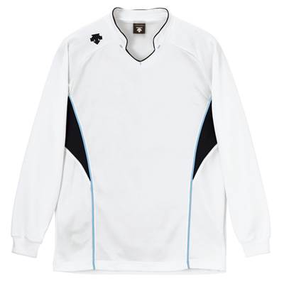 【メール便OK】DESCENTE(デサント) DSS-4813 長袖 ゲームシャツ バレーボール WBK