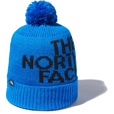 【メール便OK】THE NORTH FACE(ザ・ノースフェイス) NNJ42002 キッズ ジュニア ポンポンビッグロゴビーニー ニットキャップ 帽子