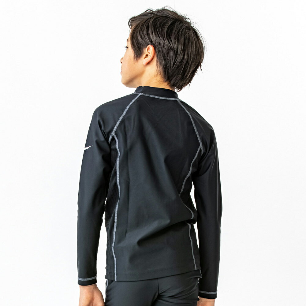 【メール便OK】ナイキ NIKE ジュニア 長袖 ラッシュガード ロングスリーブ F/Z UV ...
