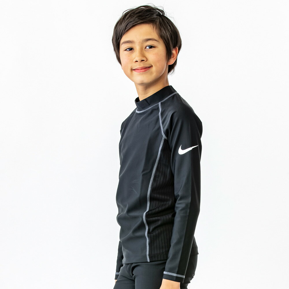 【メール便OK】ナイキ NIKE ジュニア 長袖 ラッシュガード ロングスリーブ F/Z UV ...
