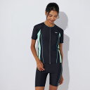 FILA(フィラ) 313203 レディース フルジップ 半袖 フィットネス水着 スイムウェア セパレーツ 水泳 袖付き
