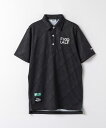 【メール便OK】FILA(フィラ) 744640 メンズ 半袖シャツ ゴルフウェア タイポグラフィ柄 接触冷感