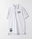 【メール便OK】FILA(フィラ) 744640 メンズ 半袖シャツ ゴルフウェア タイポグラフィ柄 接触冷感