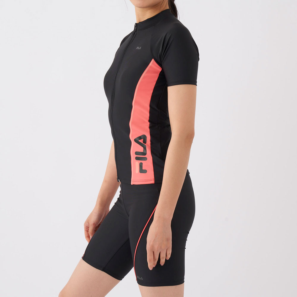 フィラ FILA レディース タンキニセット 袖付き フルジップ フィットネス水着 水泳...