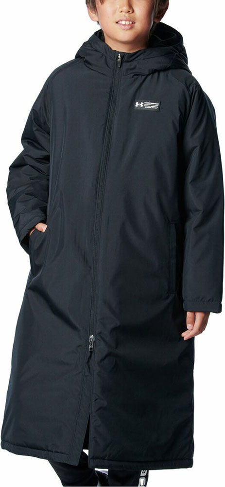 キッズ ジュニア UAインサレーテッド ロングコート ベンチコート 子供用 UNDER ARMOUR(アンダーアーマー) 1388290