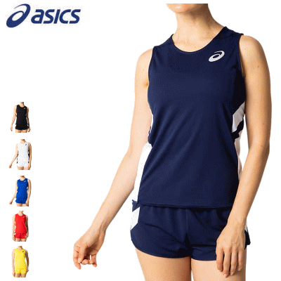 asics アシックス ランニングウェア 陸上ウェア ランニングシャツ レディース 女性用 2092A086【1枚までメール便OK】