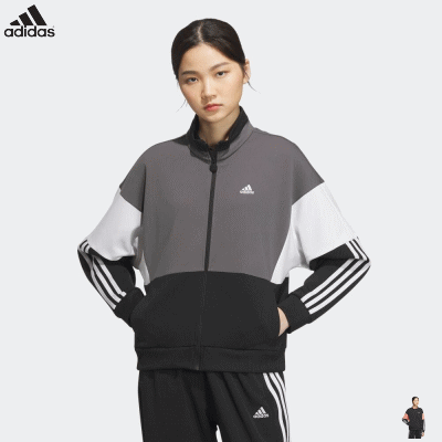 adidas アディダス ジャージ トレーニングウェア ルーズフィット ダブルニット トラックトップ レディース 女性用 IEH89