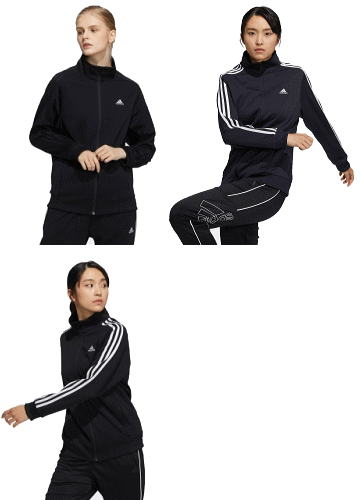 adidasアディダスジャージトレーニングウェアスリーストライプスダブルニットトラックトップレディース女性用JIL43