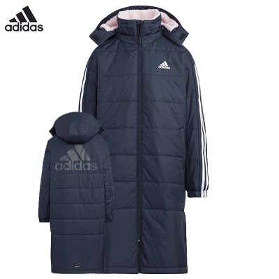 あす楽 即日発送 ベンチコート ロングコート ボアコート adidas アディダス キッズ ジュニア 子供用 M4004 HM7169【22FW-SPZ】