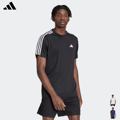 【10％OFFクーポン配布中】adidas アディダス Tシャツ 半袖シャツ トレーニングウェア スポーツウェア トレイン エッセンシャルズ スリーストライプス トレーニング半袖Tシャツ メンズ 男性用 BXH41【1枚までメール便OK】