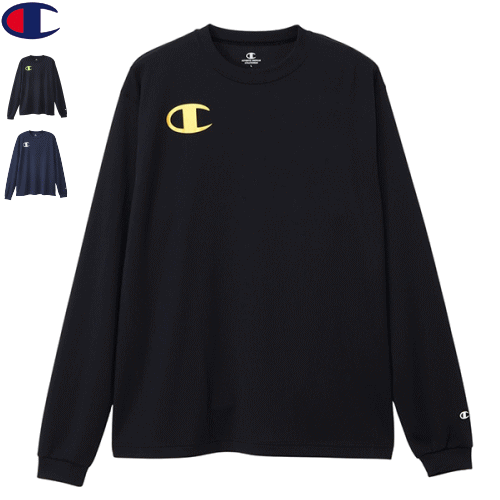 即日発送 Champion チャンピオン バレーボール ウェア 練習着 長袖シャツ プラクティスTシャツ ユニセ..