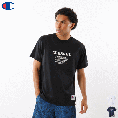 Champion チャンピオン バスケットウェア 半袖シャツ Tシャツ 練習着 CAGERS メンズ 男性用 C3XB341【1枚までメール便OK】【返品不可】