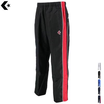 【10%OFFクーポン配布中】CONVERSE コンバース バスケット ウォームアップパンツ ウィンドブレーカー トレーニングパンツ 裾ボタン 移動着 練習着 ...