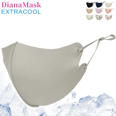 楽天スポーツアイランド即日発送 マスク 2枚入り 接触冷感 マスク ダイアナマスク エクストラクール Diana Mask Extra Cool ひんやり 速乾 ストレッチ UV加工 メンズ 男性用 レディース 女性用【3点までメール便OK】【返品・交換不可】【ラスト】