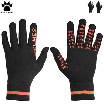 KELME ケルメ 手袋 ニット グローブ KNIT GLOVES フットサル サッカー スマホ対応 9881406【1枚までメ..