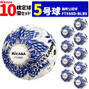 ミカサ MIKASA サッカーボール 10個セット 検定球 芝用 5号球 国際公認球 アルムンド ALMUNDOシリーズ FT550D-BLBS