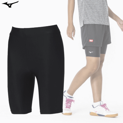 MIZUNO ミズノ 卓球 ハーフタイツ スパッツ アンダーパンツ インナーパンツ レディース 女性用 82JBA204【1枚までメール便OK】 その1