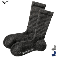 MIZUNO ミズノ ソックス 靴下 くつした ブレスサーモ ウール 厚手 ソックス トラベル アウトドア メンズ 男性用 B2JX9503【24FW-SPZ】