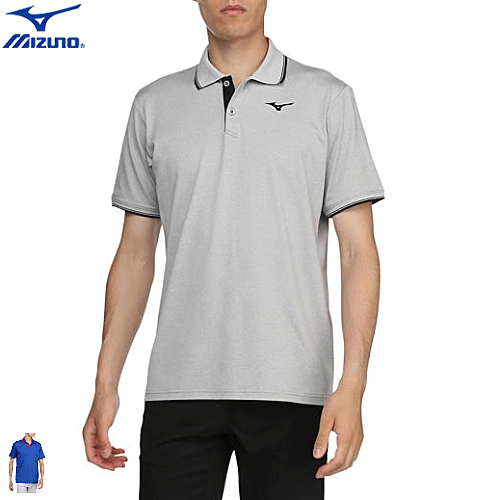 MIZUNO ミズノ ゴルフウェア ポロシャツ ベア天半袖シャツ ポロ衿 メンズ 男性用 52MA9002　1枚までメール便OK 返品・交換不可