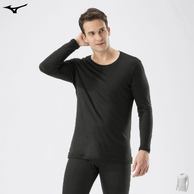 ミズノ ブレスサーモ 発熱ウエア 肌着 下着 クルーネック 長袖シャツ メンズ 男性用 MIZUNO