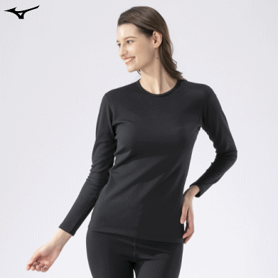 ߥ ֥쥹 ȯǮ ȩ  롼ͥå Ĺµ ǥ  MIZUNO BREATH THERMO C2J...