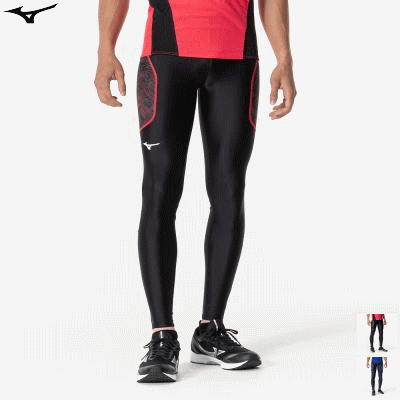MIZUNO ミズノ MTC レーシングタイツ ロングタイツ スパッツ 陸上競技 メンズ 男性用 U2MBB015【1枚までメール便OK】【24SS-SPZ】 その1