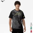 MIZUNO ミズノ 半袖Tシャツ 半袖シャツ トレーニングウェア プラクティスシャツ ラケットスポーツ メンズ 男性用 レディース 女性用 62JAC041【...