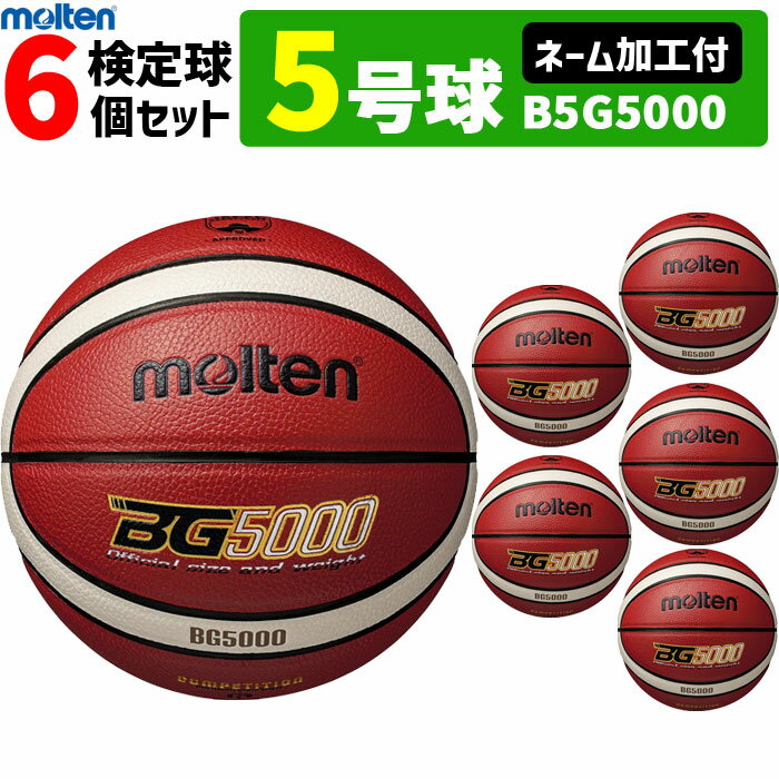 【ネーム加工付】モルテン ミニ バスケットボール 5号球 6