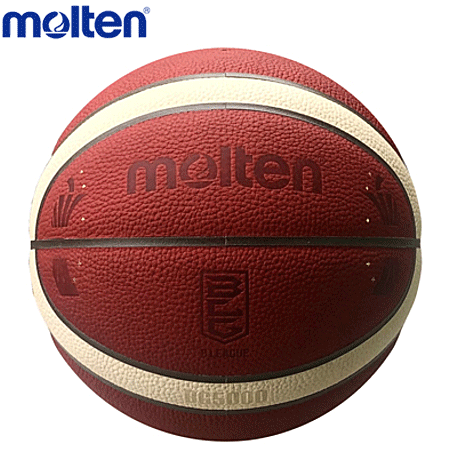 モルテン バスケットボール Bリーグ公式試合球 7号球 国際公認球 天然皮革 検定球 B7G5000-BL1