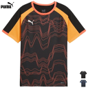 PUMA プーマ サッカー フットボール 半袖シャツ Tシャツ トレーニングウェア Individual LIGA グラフィック シャツ Jr ジュニア キッズ...