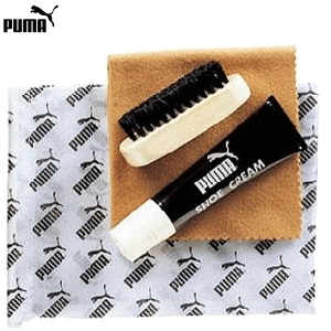 PUMA プーマ シューシャインセット シュークリーム ブラシ 磨きクロス 880688
