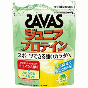 SAVAS ザバス ジュニア プロテイン マスカット風味 無果汁 168g 約12食分 CT1026のサムネイル