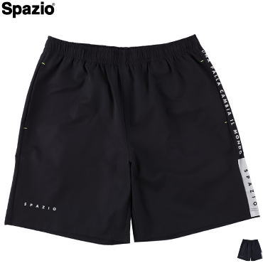 SPAZIO スパッツィオ サッカー フットサル プラクティスパンツ 練習着 脇パネルロゴプラパン メンズ 男性用 レディース 女性用 GE-0954【1枚までメール便OK】